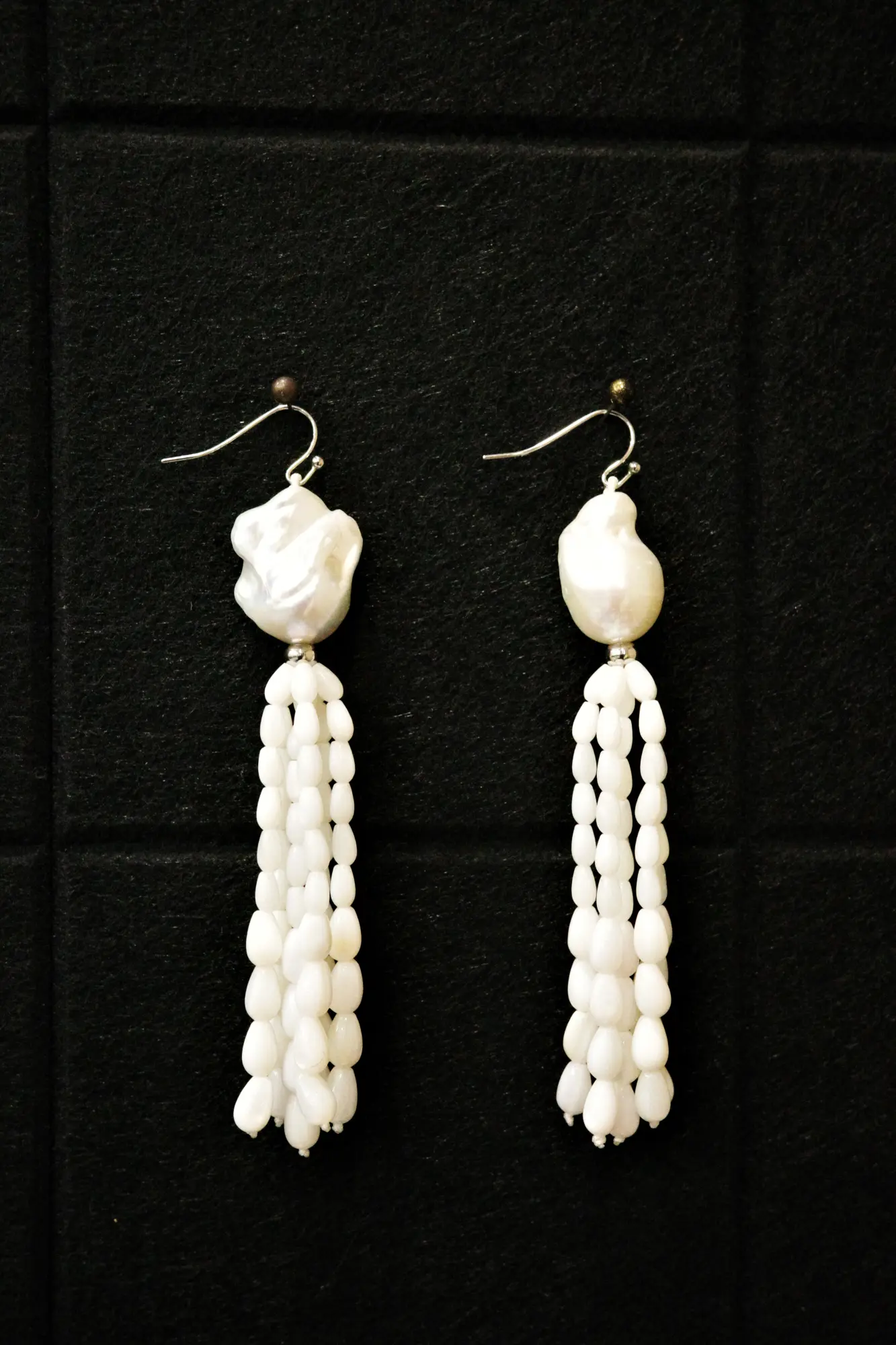 Himo - Pearl Tassel Earrings — alternate view