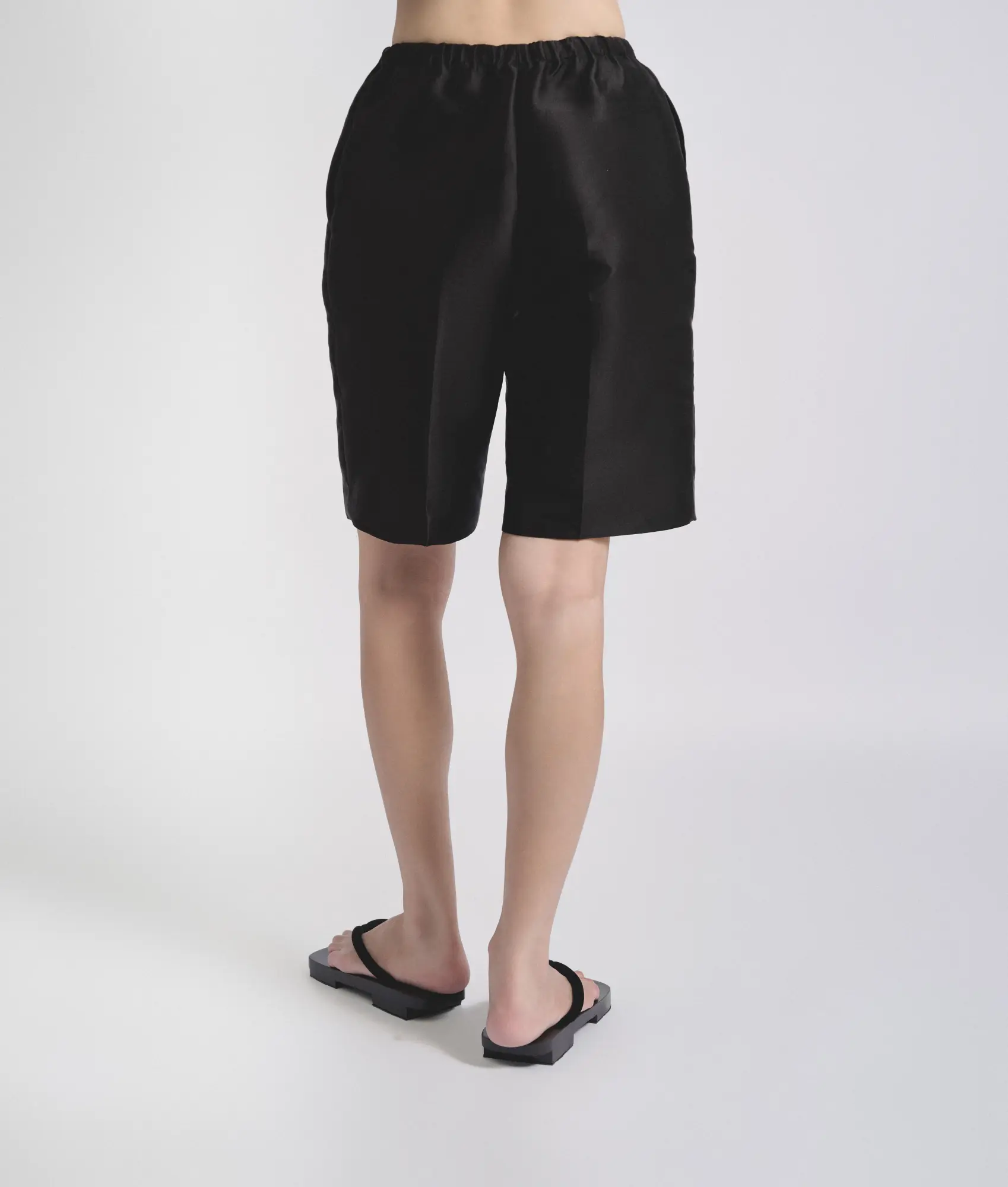 Himo - Signature Short Black Taffeta — alternate view