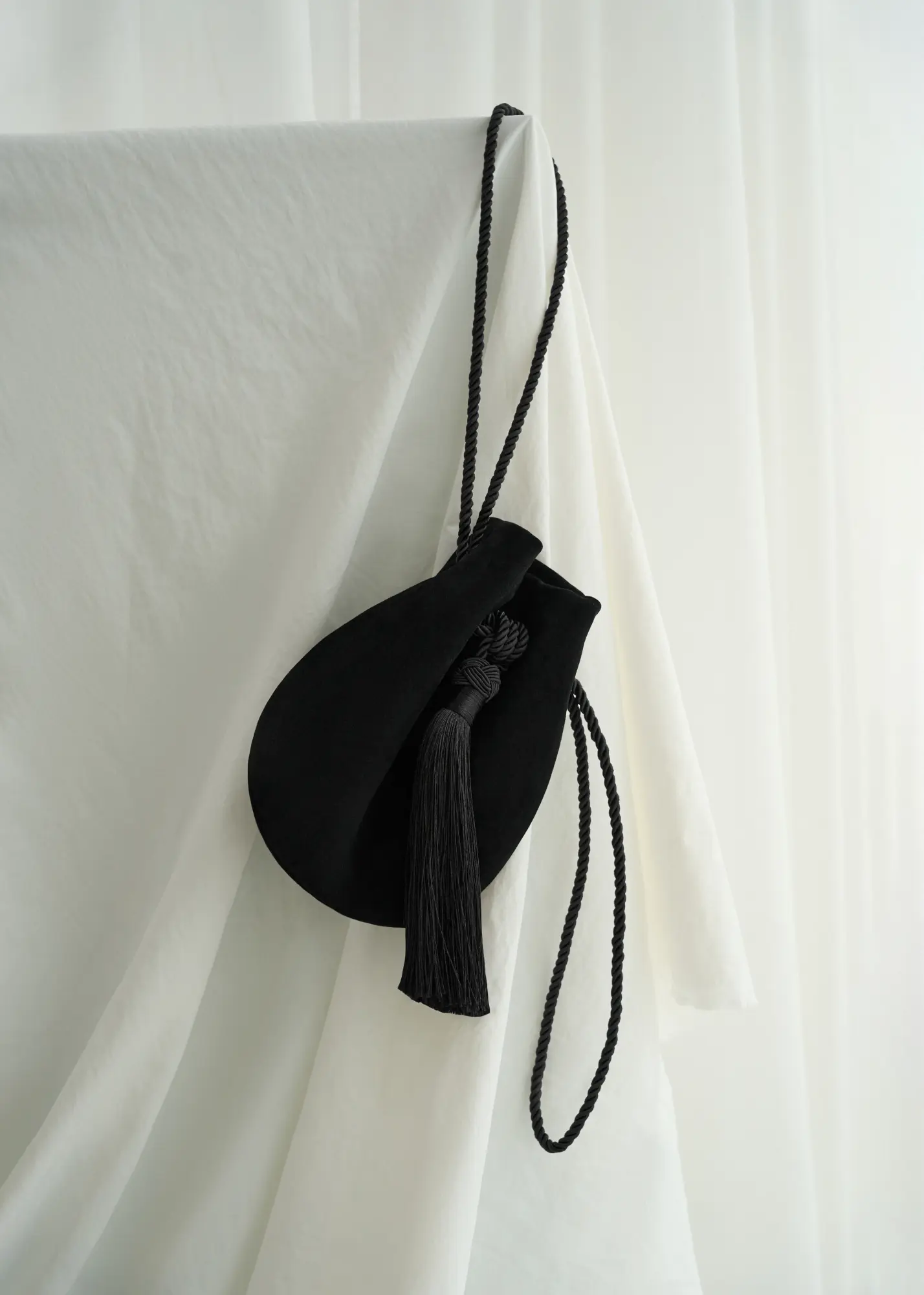 Himo 01 - Limited Black Suede Signature Knot — product photograph